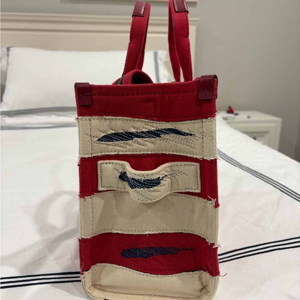 Marc Jacobs Red and Tan Tote Bag - Picture 3 of 6